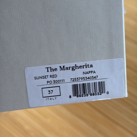 M. Gemi ‘The Margherita’ Mary Jane flats in Sunset Red, size 37 - Picture 4 of 14